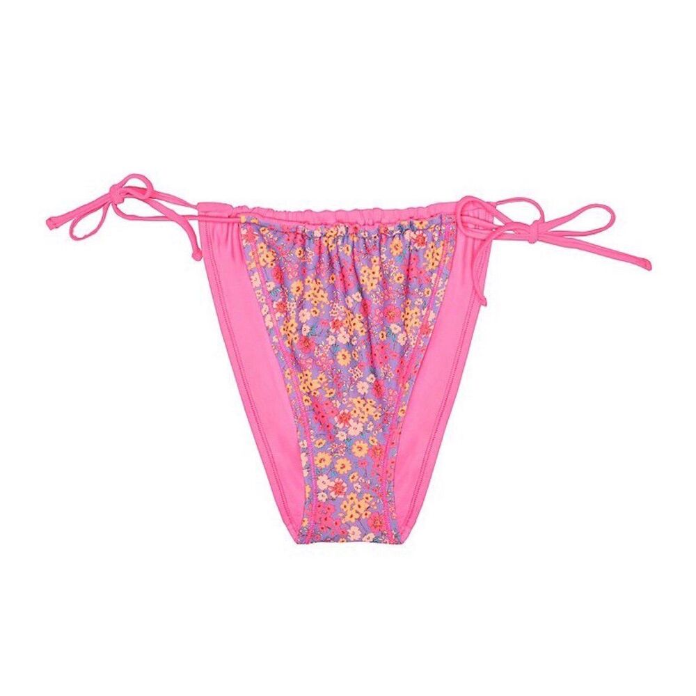 Ninety Nine Tunnel Tie Reversible Hipster Swim Bottoms
Size Large
